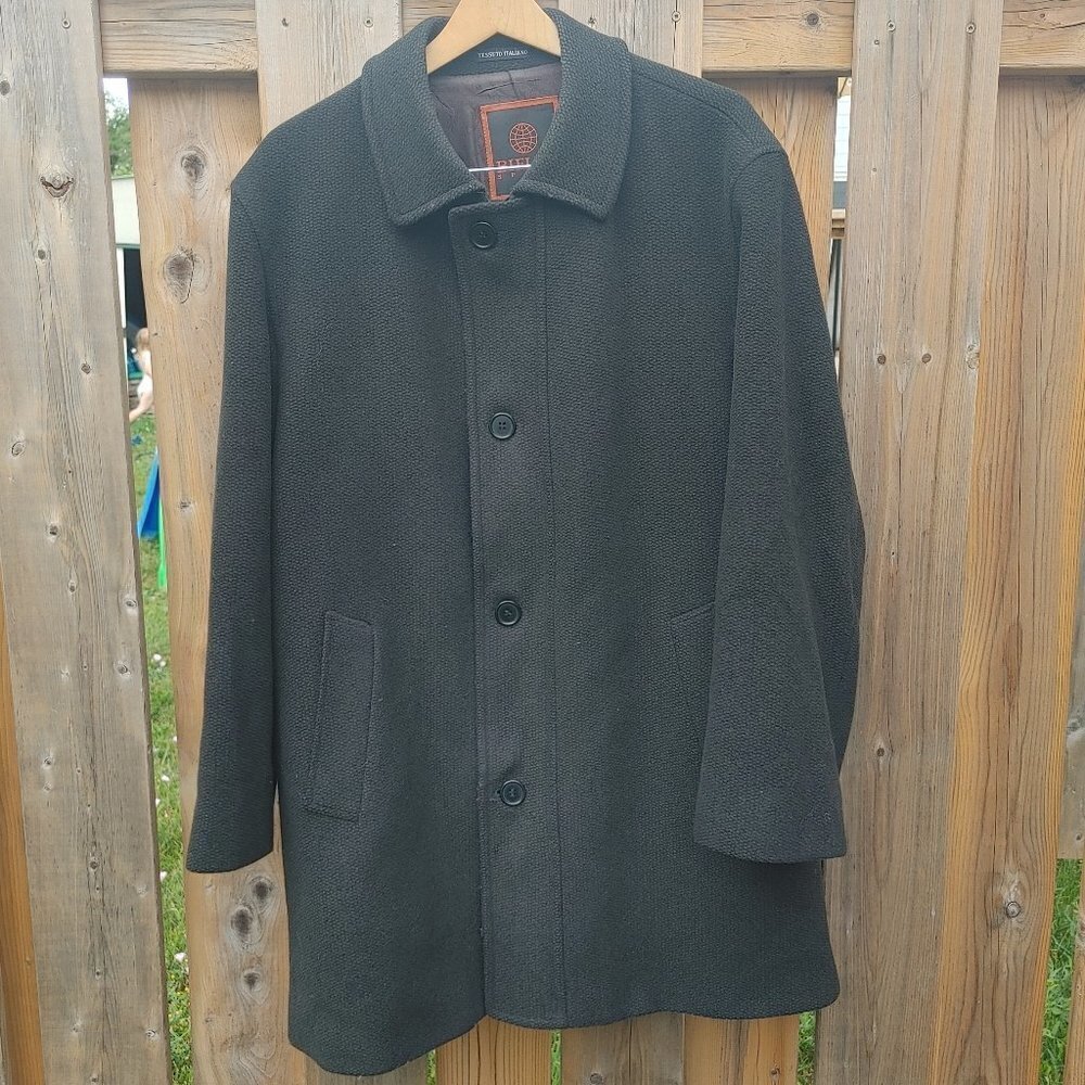 VINTAGE Tessuto Italiano  BIELLA Wool Sport Coat Blazer Jacket Men's 44R US XL